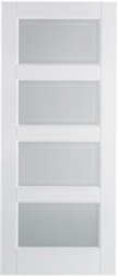 Contemporary 4L Solid White Interior Door