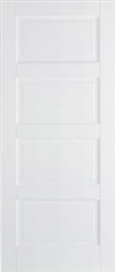 Contemporary 4P Solid White Interior Door